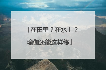 在田里？在水上？瑜伽还能这样练