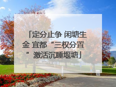 定分止争 闲塘生金 宜都“三权分置”激活沉睡堰塘