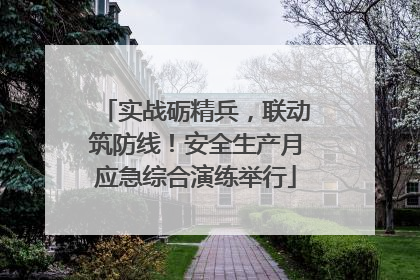 实战砺精兵，联动筑防线！安全生产月应急综合演练举行