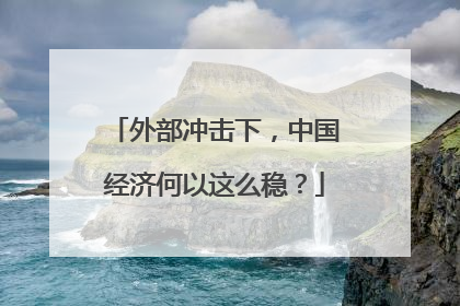 外部冲击下，中国经济何以这么稳？
