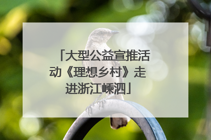 大型公益宣推活动《理想乡村》走进浙江嵊泗