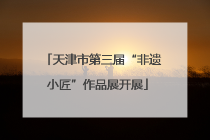 天津市第三届“非遗小匠”作品展开展