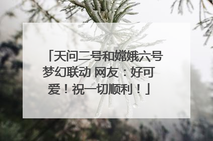 天问二号和嫦娥六号梦幻联动 网友：好可爱！祝一切顺利！