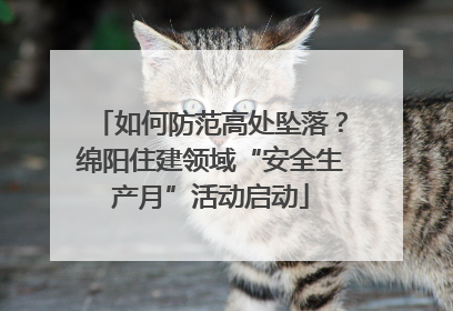 如何防范高处坠落？绵阳住建领域“安全生产月”活动启动