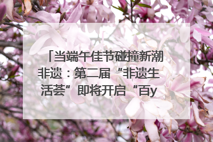 当端午佳节碰撞新潮非遗：第二届“非遗生活荟”即将开启“百young”新章