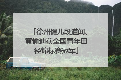 徐州健儿段道闻、黄愉迪获全国青年田径锦标赛冠军