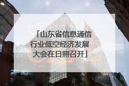 山东省信息通信行业低空经济发展大会在日照召开