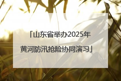 山东省举办2025年黄河防汛抢险协同演习