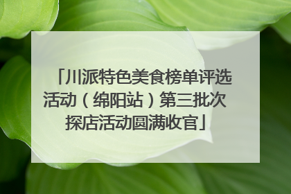 川派特色美食榜单评选活动（绵阳站）第三批次探店活动圆满收官