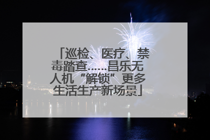 巡检、医疗、禁毒踏查……昌乐无人机“解锁”更多生活生产新场景