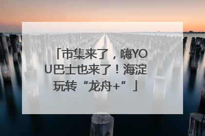 市集来了，嗨YOU巴士也来了！海淀玩转“龙舟+”