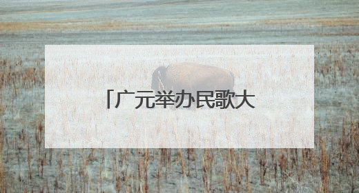 广元举办民歌大赛 旺苍县代表队斩获一等奖