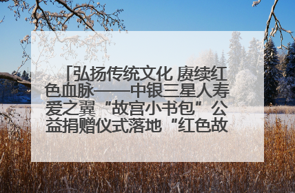 弘扬传统文化 赓续红色血脉——中银三星人寿爱之翼“故宫小书包”公益捐赠仪式落地“红色故都”江西瑞金