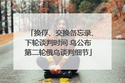 换俘、交换备忘录、下轮谈判时间 乌公布第二轮俄乌谈判细节