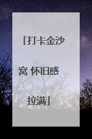 打卡金沙窝 怀旧感拉满