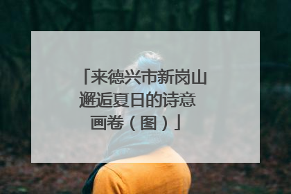 来德兴市新岗山 邂逅夏日的诗意画卷（图）
