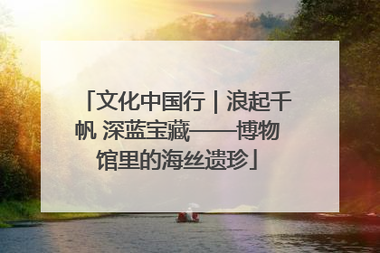 文化中国行｜浪起千帆 深蓝宝藏——博物馆里的海丝遗珍