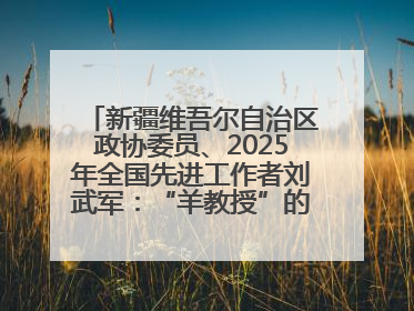 新疆维吾尔自治区政协委员、2025年全国先进工作者刘武军：“羊教授”的“中国芯”