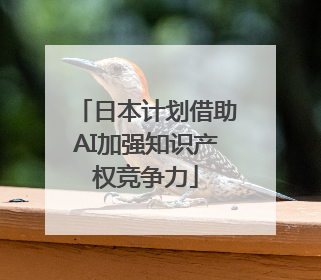 日本计划借助AI加强知识产权竞争力