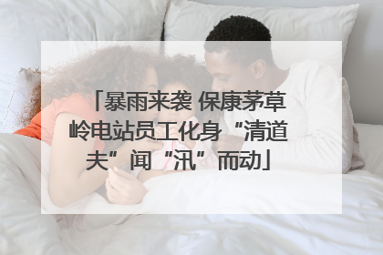 暴雨来袭 保康茅草岭电站员工化身“清道夫”闻“汛”而动