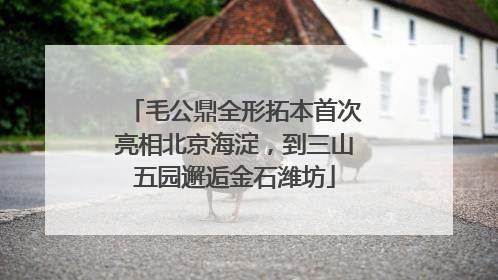 毛公鼎全形拓本首次亮相北京海淀，到三山五园邂逅金石潍坊