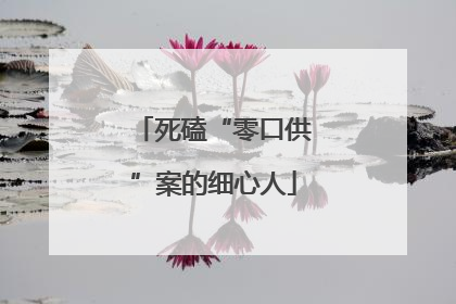 死磕“零口供”案的细心人