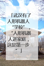 武汉有了人形机器人“学校”，“人形机器人进家庭，这是第一步”