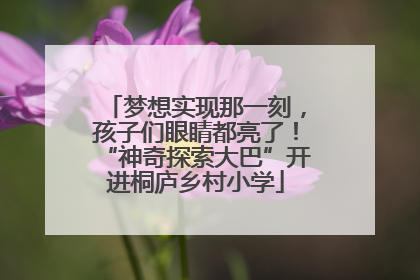 梦想实现那一刻，孩子们眼睛都亮了！“神奇探索大巴”开进桐庐乡村小学