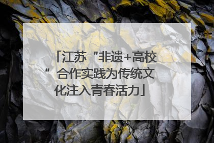 江苏“非遗+高校”合作实践为传统文化注入青春活力
