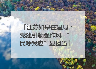 江苏如皋住建局：党建引领强作风 “民呼我应”显担当