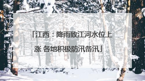 江西：降雨致江河水位上涨 各地积极防汛备汛