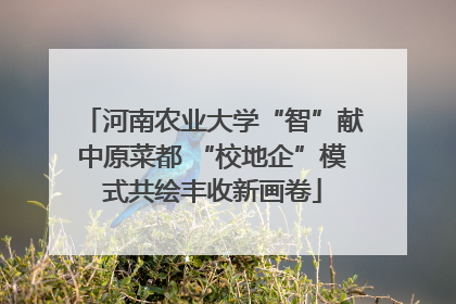 河南农业大学“智”献中原菜都 “校地企”模式共绘丰收新画卷