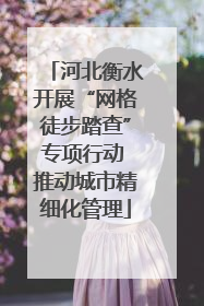 河北衡水开展“网格徒步踏查”专项行动 推动城市精细化管理