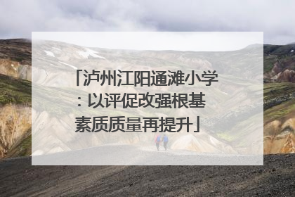 泸州江阳通滩小学：以评促改强根基 素质质量再提升