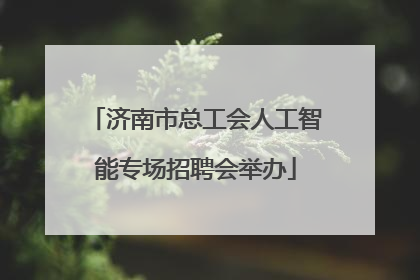 济南市总工会人工智能专场招聘会举办
