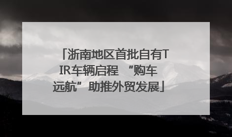 浙南地区首批自有TIR车辆启程 “购车远航”助推外贸发展