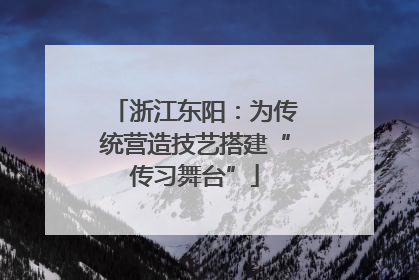 浙江东阳：为传统营造技艺搭建“传习舞台”