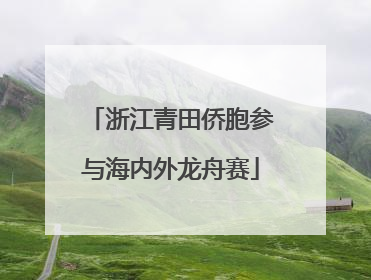 浙江青田侨胞参与海内外龙舟赛