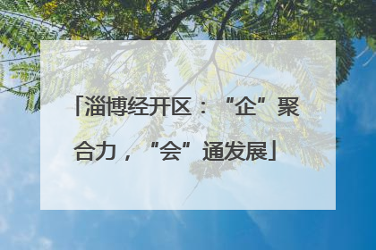 淄博经开区：“企”聚合力，“会”通发展