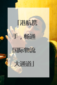 港航携手，畅通国际物流大通道