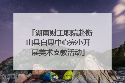 湖南财工职院赴衡山县白果中心完小开展美术支教活动