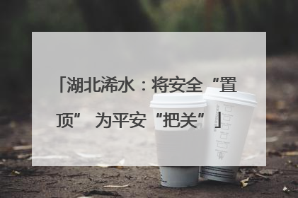 湖北浠水：将安全“置顶” 为平安“把关”