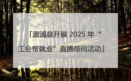 溆浦县开展 2025 年“工会帮就业”直播带岗活动