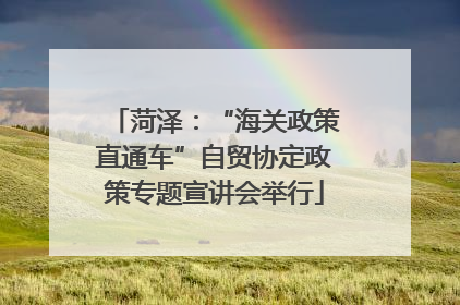 菏泽：“海关政策直通车”自贸协定政策专题宣讲会举行