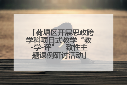 荷塘区开展思政跨学科项目式教学“教-学-评”一致性主题课例研讨活动