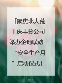 聚焦北大荒丨庆丰分公司举办企地联动“安全生产月”启动仪式