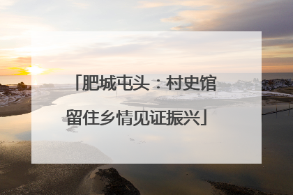 肥城屯头：村史馆留住乡情见证振兴