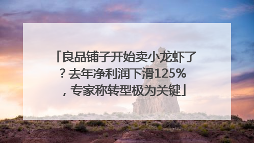 良品铺子开始卖小龙虾了？去年净利润下滑125%，专家称转型极为关键