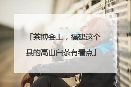 茶博会上，福建这个县的高山白茶有看点