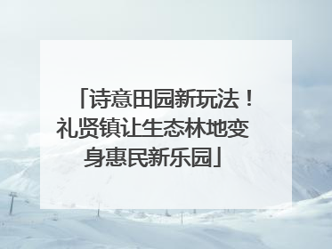 诗意田园新玩法！礼贤镇让生态林地变身惠民新乐园